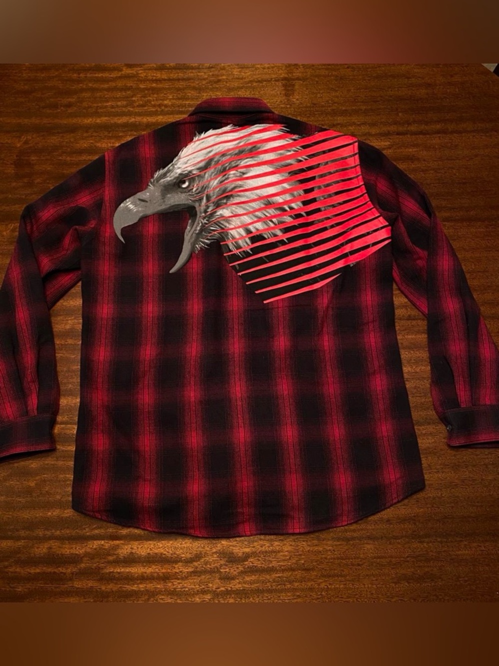 Marcelo Burlon - County of Milan Eagle Print Flannel Shirt